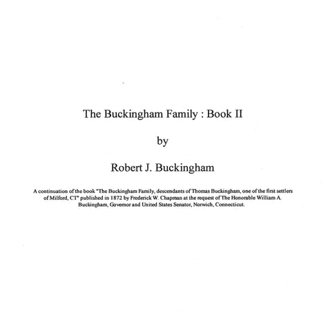 Buckingham Family, Book II   1999
