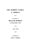 Burritt Family in America: Descendants of William Burritt of Stratford, CT, 1635-1940. (1940)