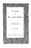 BUTLER: Family of Rev. John Butler [b. 1789 in Nottingham NH] 1908