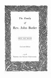 BUTLER: Family of Rev. John Butler [b. 1789 in Nottingham NH] 1908