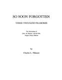FILLMORE So Soon Forgotten Three Thousand Fillmores 1984