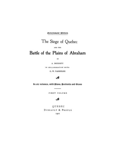 The Siege of Quebec, Canada 1901