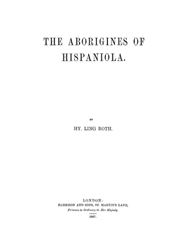 DOMINICA: The Aborigines of Hispaniola (Softcover)