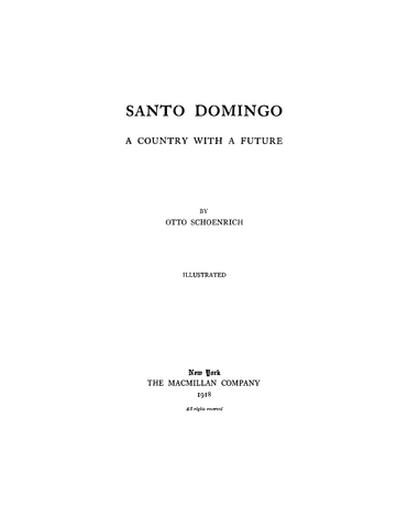 DOMINICA: Santo Domingo, A Country with a Future