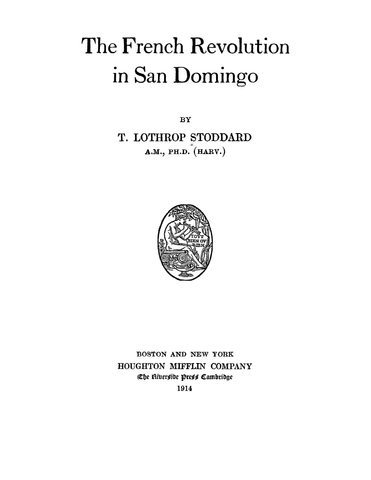 DOMINICA: The French Revolution in San Domingo