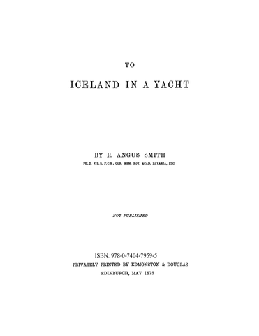 ICE: To Iceland in a Yacht (Softcover)