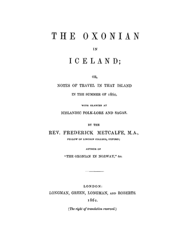 ICE: The Oxonian in Iceland