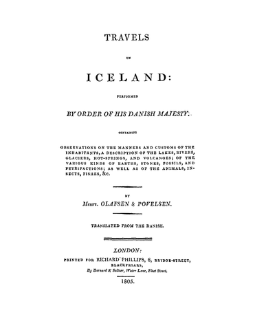 ICE: Travels in Iceland: Performed by Order of his Danish Majesty (Softcover)