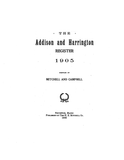 ADDISON AND HARRINGTON, ME: The Addison and Harrington Register 1905 (Softcover)