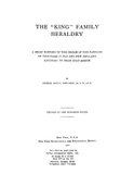 KING: The "King" Family Heraldry (Softcover) 1910