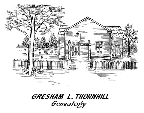 THORNHILL:  Gresham L. Thornhill Genealogy (Softcover)