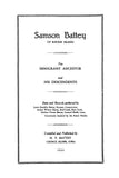 BATTEY: Samson Battey of Rhode Island, the Immigrant Ancestor & His Descendants