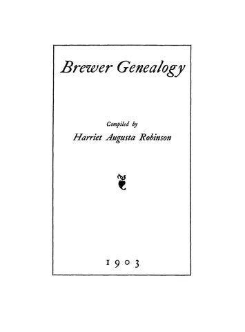Brewer Genealogy