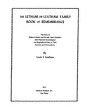 LETHAM - LEATHAM Family Book of Remembrance: The Story of Robert Letham & His Wife Janet Urquhart
