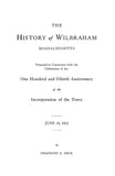 WILBRAHAM, MA: HISTORY OF WILBRAHAM