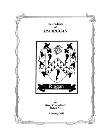 RIGGAN:  Descendants of Ira Riggan