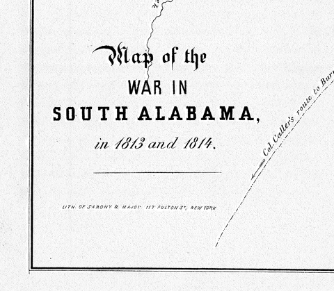 MAP: Alabama War of 1812