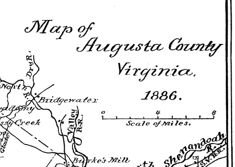 MAP: Augusta County, Virginia