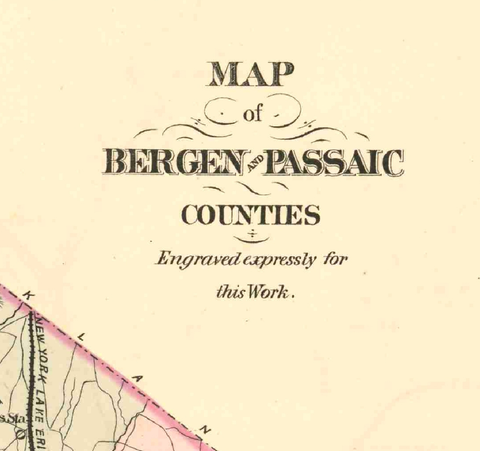MAP: Bergen and Passaic Counties, New Jersey