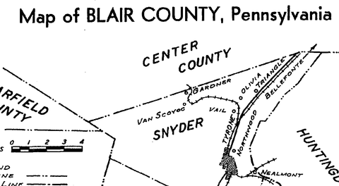 MAP: Blair County, Pennsylvania