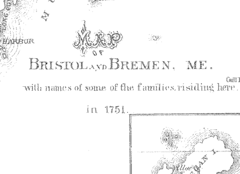 MAP: Bristol and Bremen, Maine