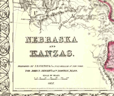 MAP: Kansas and Nebraska