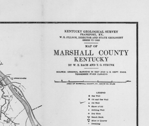 MAP - Marshall County, KY
