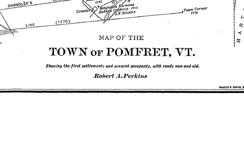 MAP: Pomfret, Vermont
