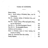 ASHLEY Genealogy: History of the Descendants of Robert Ashley of Springfield, MA