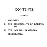 BALL: Colonel William Ball of Virginia