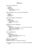 Bauersachs Family History and Chronology