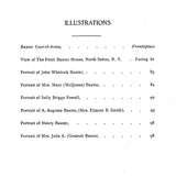BAXTER FAMILY: Descendants of George & Thomas Baxter of Westchester County, New York