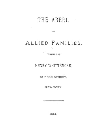 Abeel & Allied Families