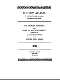 ADAMS: Henry Adams of Somerset, England & Braintree, MA, English ancestors & some descendants