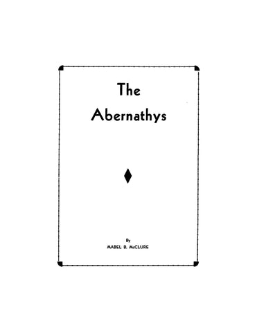 ABERNATHY: The Abernathys, the Alexanders, the Forneys, the Sims