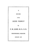AGEE: A record of the Agee family