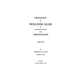 ALLIS:  Genealogy of William Allis of Hatfield, MA & Descendants 1630-1919