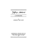 AMHERST: Jeffery Amherst: A Biography