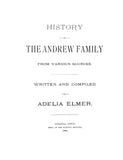 ANDREW: History of the Andrew Family, from Various Sources