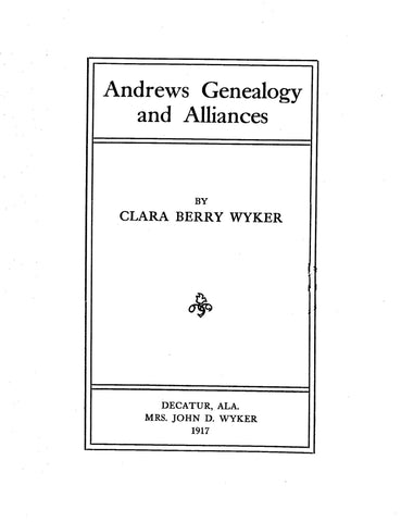 Andrews Genealogy & Alliances