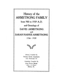 ARMSTRONG: History of the Armstrong family, 980-1939