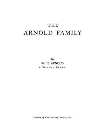 ARNOLD: The Arnold Family