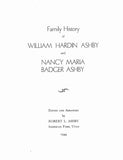 ASHBY: Family history of William Hardy Ashby & Nancy Maria Badger Ashby