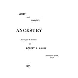 Ashby and Badger Ancestry