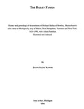 BAILEY Family: History & Genealogy of Descendants of Richard Bailey of Rowley, Massachusetts