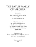 BAYLIS Family of Virginia