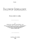 Baldwin Genealogy, 1500-1881