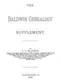 BALDWIN Genealogy Supplement