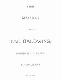 BALDWIN: Brief Genealogy of the Baldwins