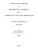 BARNUM: Genealogical Record of the Barnum Family